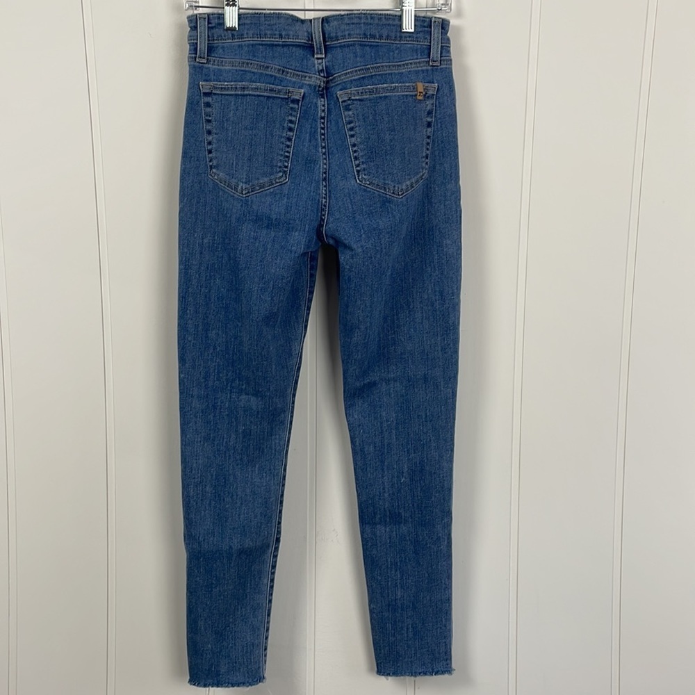 Joe's Jeans Mid Rise Skinny Jean Women's 27 Frayed Ankle Cropped Cotton Stretch - Picture 10 of 14